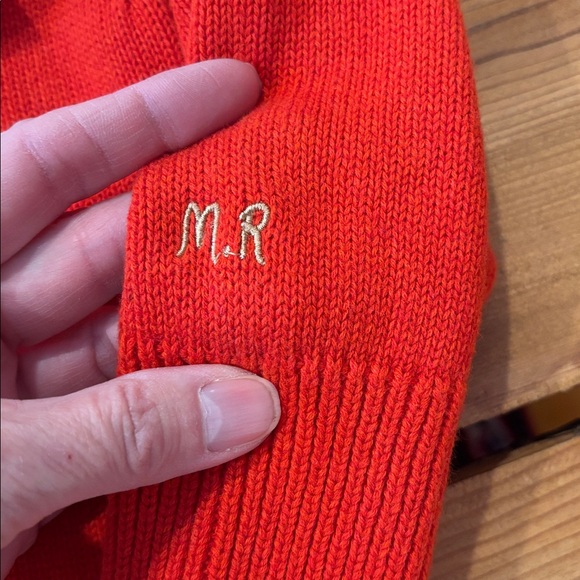 New! MINI RODINI 92/98 Red Wool Knitted Tie Sweater Collar - Picture 4 of 9